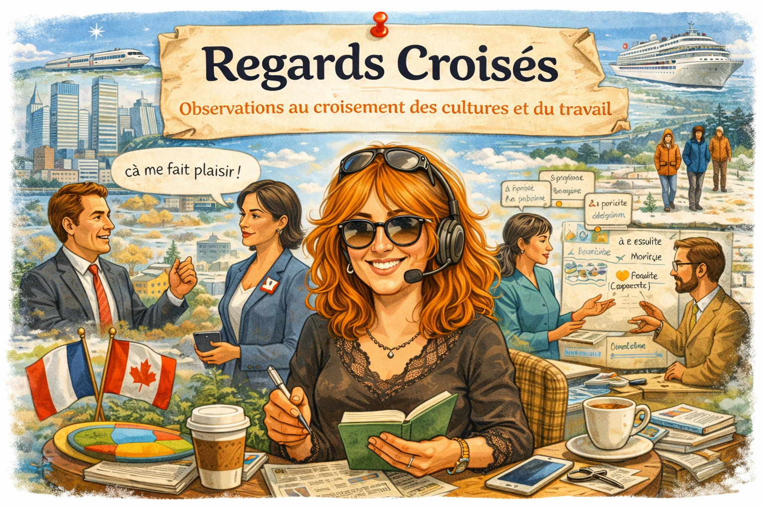 Regards croisés - image IA