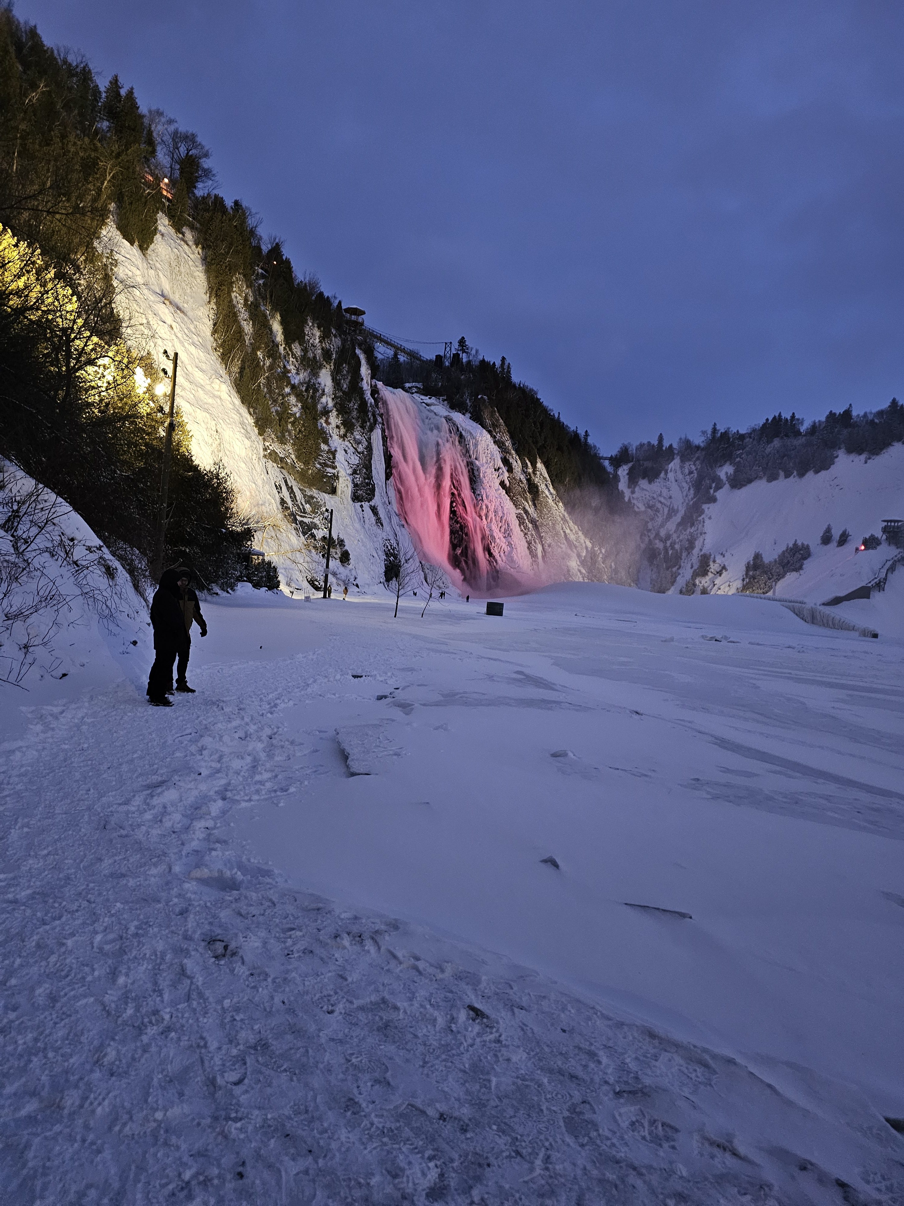 Chutes de Montmorency : une marche sur la lune